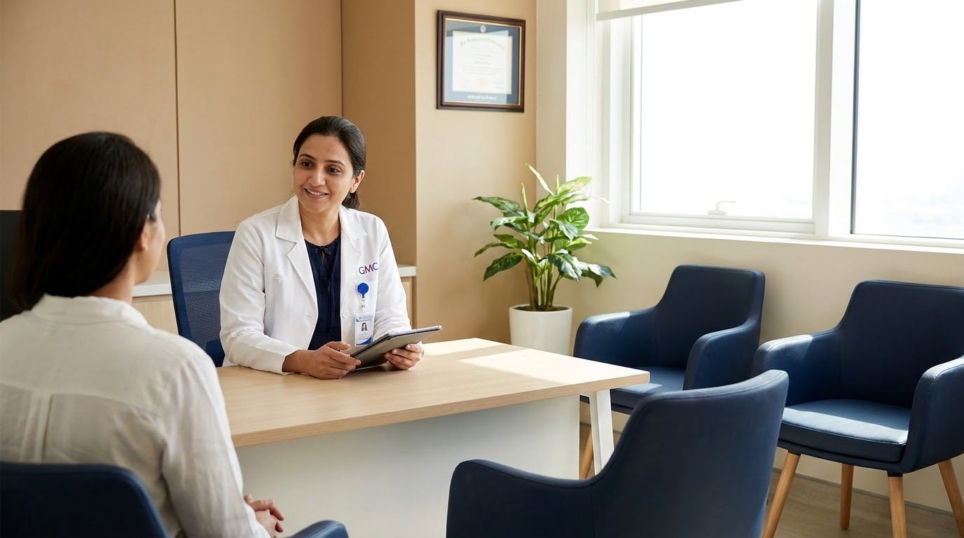 Modern consultation room at Diamed London Clinic